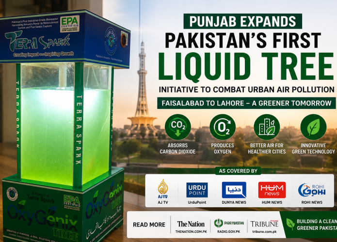 Punjab Expands Pakistan’s First Liquid Tree Project to Combat Urban Air Pollution