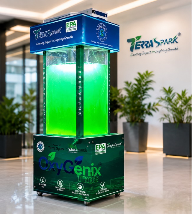 OxyGenix Tree by Terra Spark, EPA certified liquid tree for cleaner air in Pakistan